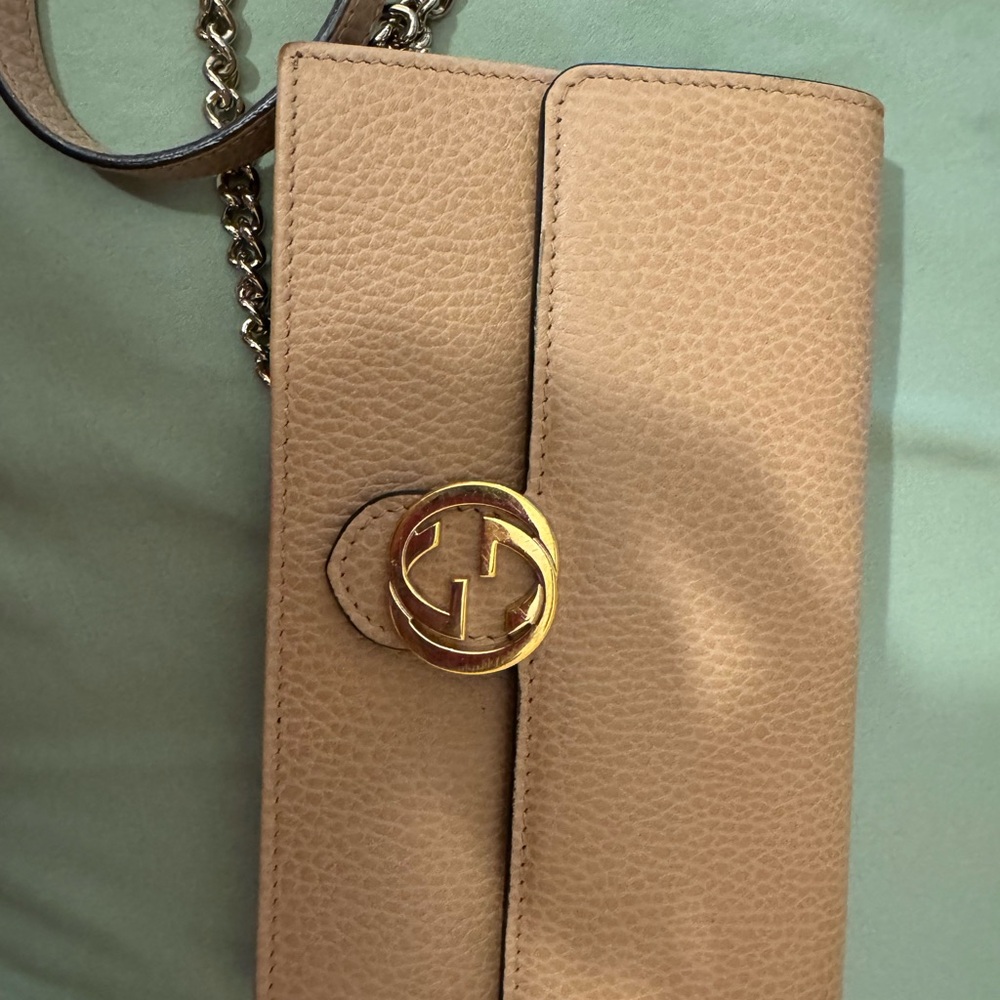 Gucci Tan Leather Shoulder Bag